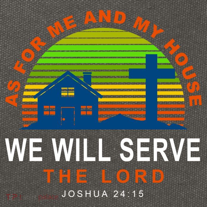 As For Me And My House We Will Server The Lord Cotton Canvas Backpack