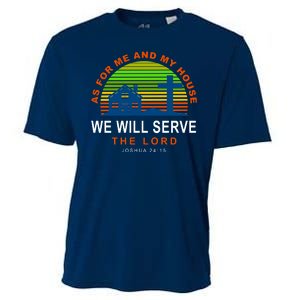 As For Me And My House We Will Server The Lord Cooling Performance Crew T-Shirt