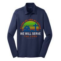 As For Me And My House We Will Server The Lord Silk Touch Performance Long Sleeve Polo