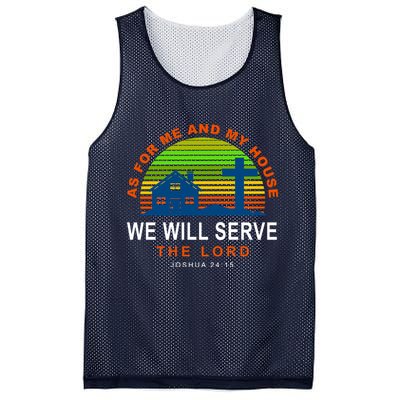 As For Me And My House We Will Server The Lord Mesh Reversible Basketball Jersey Tank