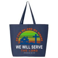 As For Me And My House We Will Server The Lord 25L Jumbo Tote