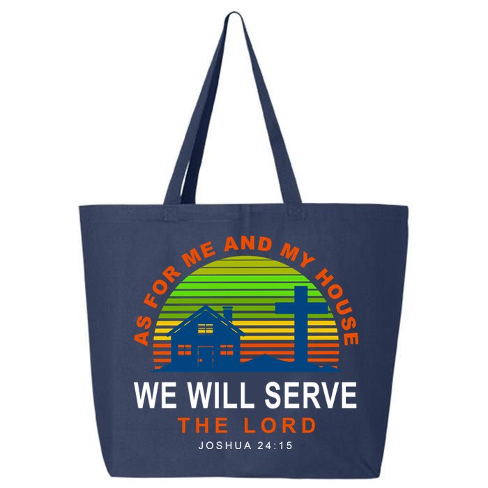As For Me And My House We Will Server The Lord 25L Jumbo Tote