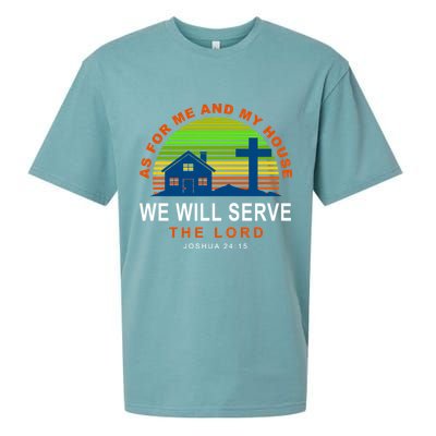 As For Me And My House We Will Server The Lord Sueded Cloud Jersey T-Shirt