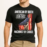 American Flag Machinist By Choice Funny For Machinist Performance Shirt