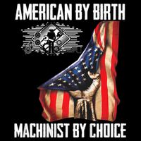 American Flag Machinist By Choice Funny For Machinist Sustainable Bucket Hat