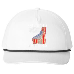 American Flag Machinist By Choice Funny For Machinist Snapback Five-Panel Rope Hat