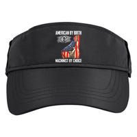 American Flag Machinist By Choice Funny For Machinist Adult Drive Performance Visor