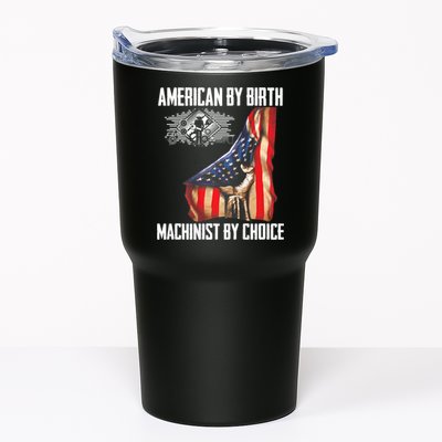 American Flag Machinist By Choice Funny For Machinist Tumbler