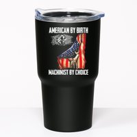 American Flag Machinist By Choice Funny For Machinist Tumbler