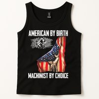 American Flag Machinist By Choice Funny For Machinist Tank Top
