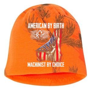 American Flag Machinist By Choice Funny For Machinist Kati - Camo Knit Beanie