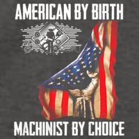 American Flag Machinist By Choice Funny For Machinist Vector Backpack