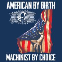 American Flag Machinist By Choice Funny For Machinist Infant Baby Jersey Bodysuit