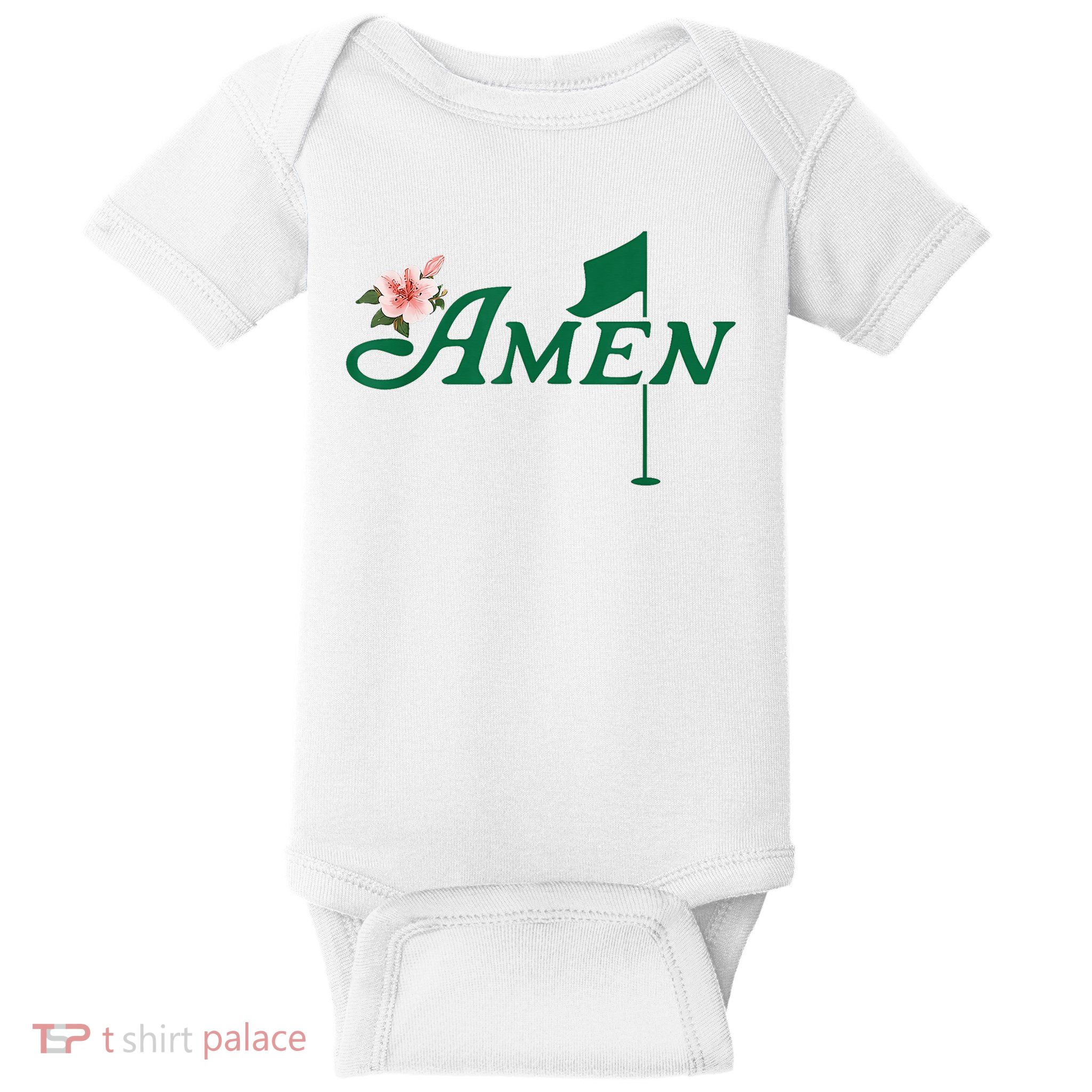 A Floral Master Golfer Golf Love Golf Flower Azaleas Baby Bodysuit