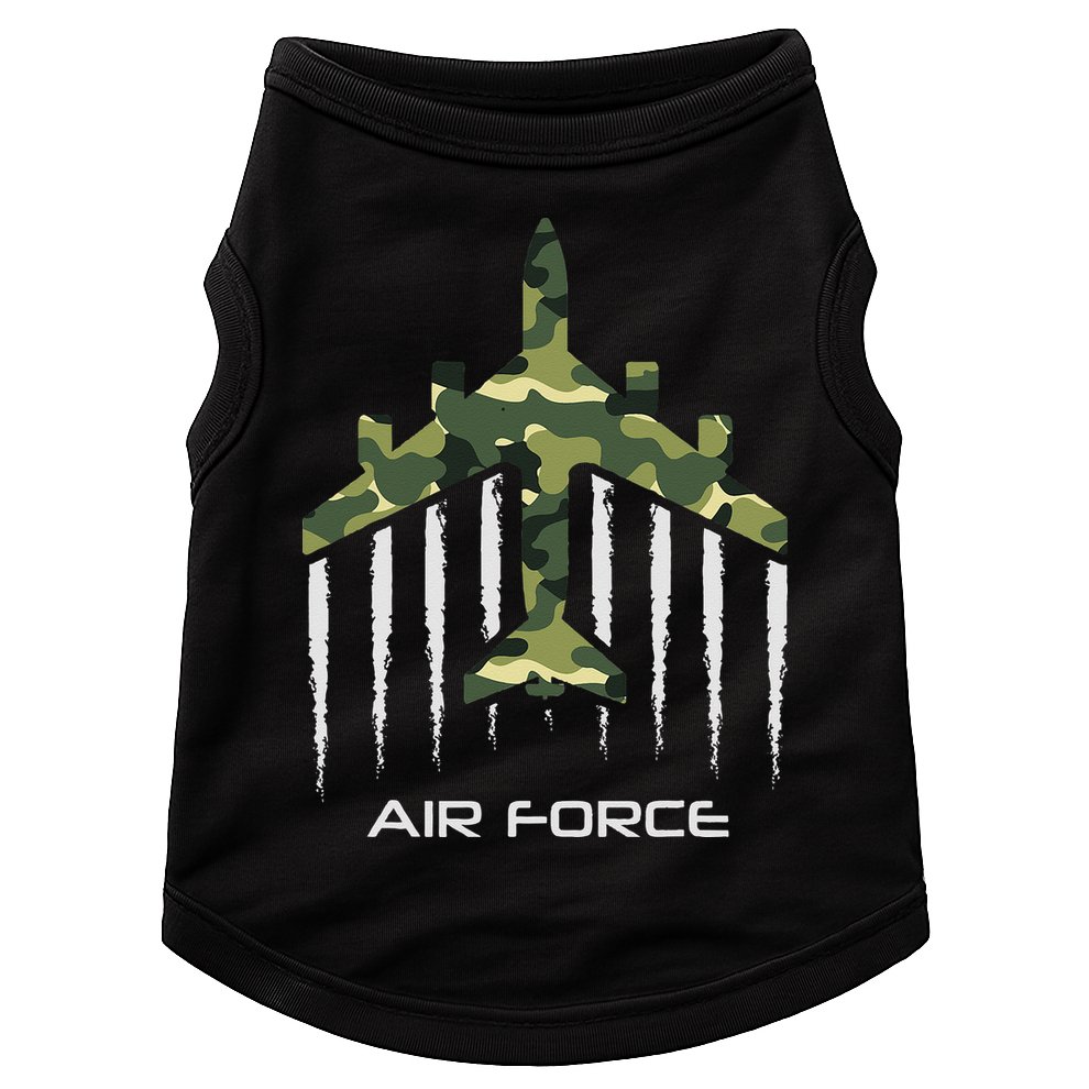 Air force Military pilot Fighter jet Camouflage American Pj Doggie Tank