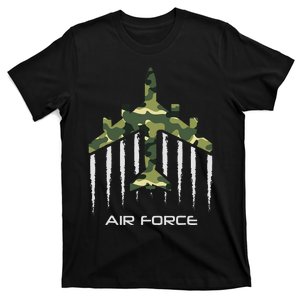 Air force Military pilot Fighter jet Camouflage American Pj T-Shirt