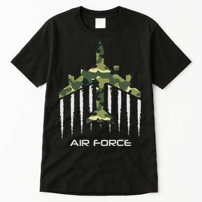 Air force Military pilot Fighter jet Camouflage American Pj Tall T-Shirt