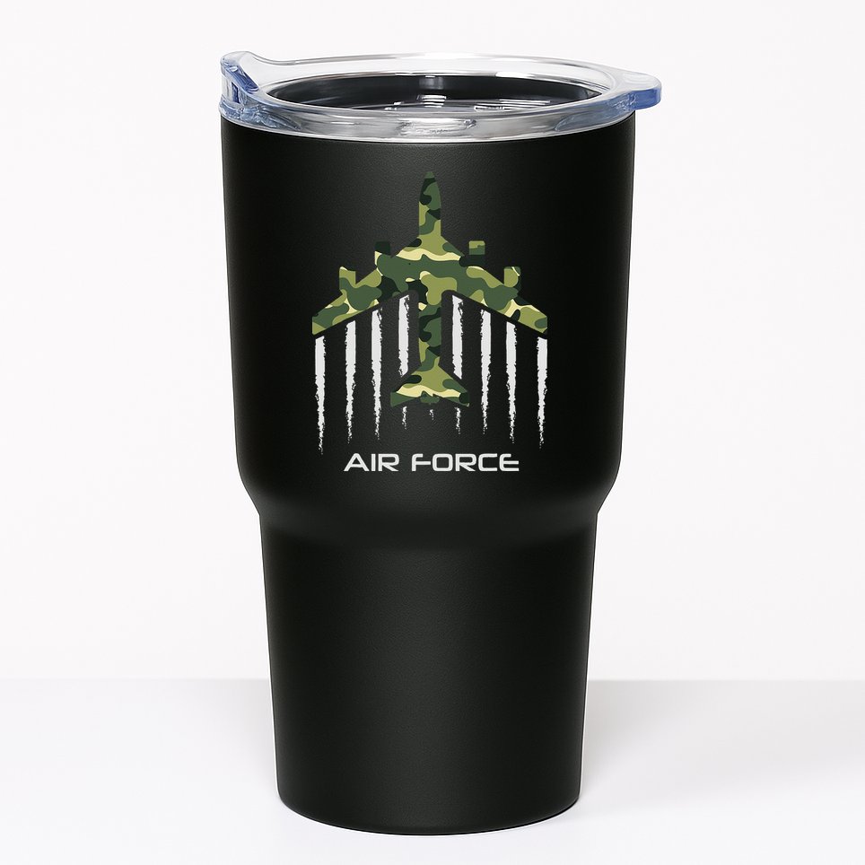 Air force Military pilot Fighter jet Camouflage American Pj Tumbler