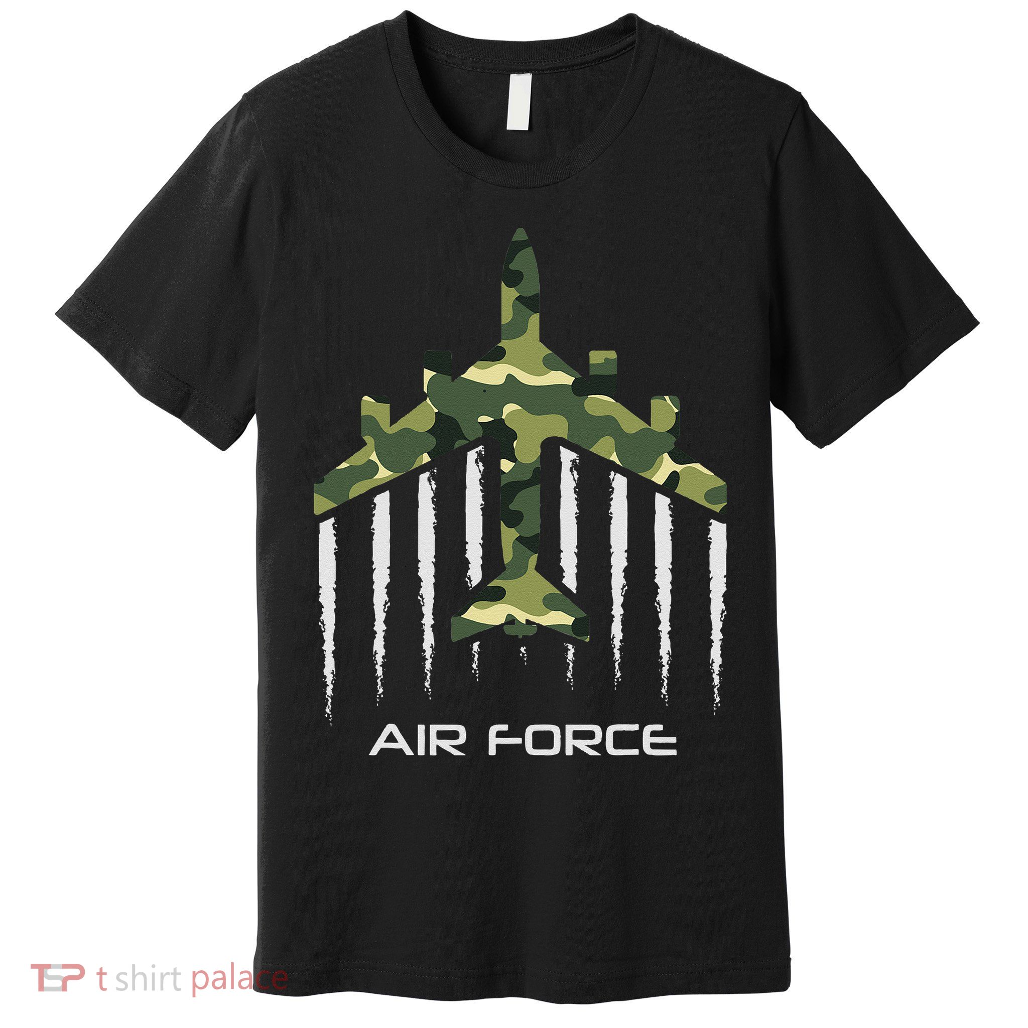 Air force Military pilot Fighter jet Camouflage American Pj Premium T-Shirt