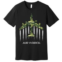 Air force Military pilot Fighter jet Camouflage American Pj Premium T-Shirt