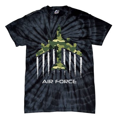 Air force Military pilot Fighter jet Camouflage American Pj Tie-Dye T-Shirt