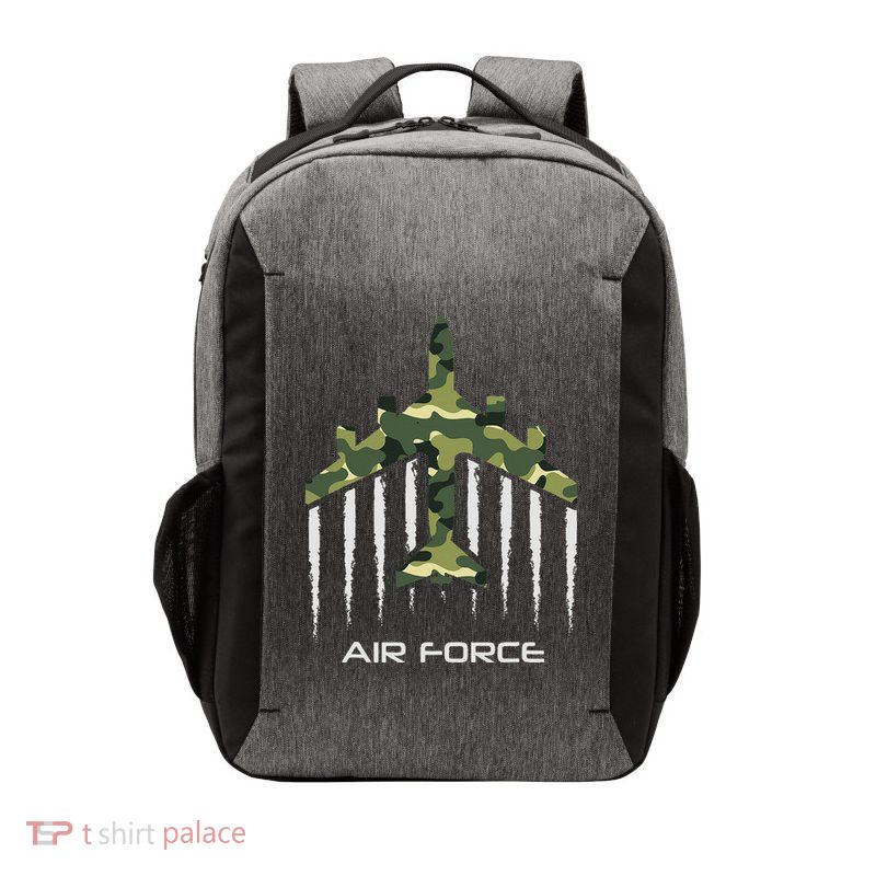 Air force Military pilot Fighter jet Camouflage American Pj Vector Backpack
