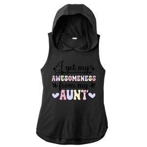 Awesoess From My Aunt From Aunt To Niece Gift Ladies PosiCharge Tri-Blend Wicking Draft Hoodie Tank