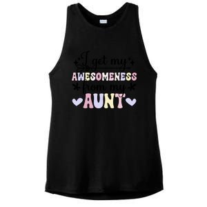 Awesoess From My Aunt From Aunt To Niece Gift Ladies PosiCharge Tri-Blend Wicking Tank