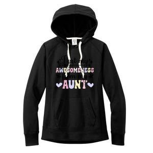 Awesoess From My Aunt From Aunt To Niece Gift Women's Fleece Hoodie