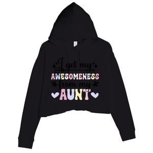 Awesoess From My Aunt From Aunt To Niece Gift Crop Fleece Hoodie