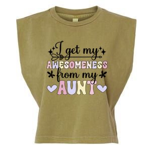 Awesoess From My Aunt From Aunt To Niece Gift Garment-Dyed Women's Muscle Tee