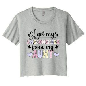 Awesoess From My Aunt From Aunt To Niece Gift Women's Crop Top Tee