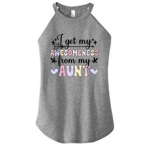 Awesoess From My Aunt From Aunt To Niece Gift Women's Perfect Tri Rocker Tank