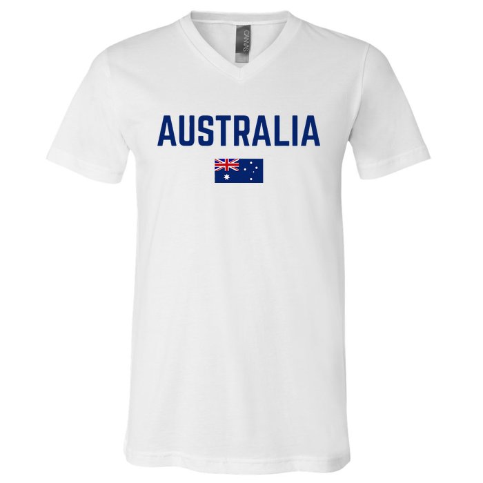 AUSTRALIA Flag Men Women Kids AUSTRALIA V-Neck T-Shirt