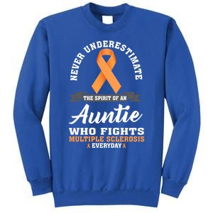 Auntie Fights Multiple Sclerosis Ms Warrior Cool Gift Sweatshirt