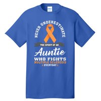 Auntie Fights Multiple Sclerosis Ms Warrior Cool Gift Tall T-Shirt