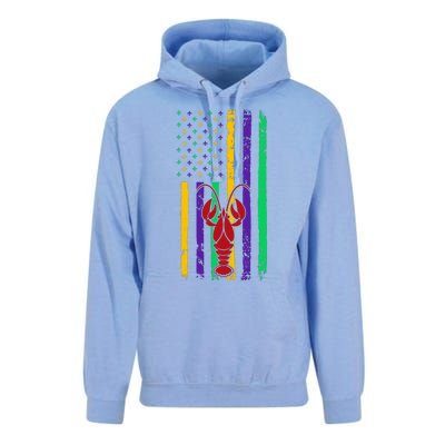 American Flag Mardi Gras Costume Unisex Surf Hoodie