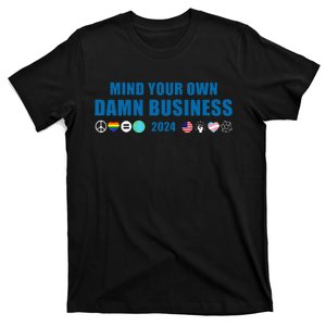 American Flag Mind Your Own Damn Business T-Shirt