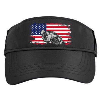 American Flag Motorcycle Adult Drive Performance Visor