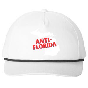 Antiflorida Funny Michigan Political Quote Democratic Gift Snapback Five-Panel Rope Hat