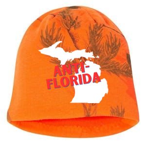 Antiflorida Funny Michigan Political Quote Democratic Gift Kati - Camo Knit Beanie