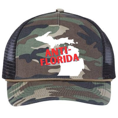 Antiflorida Funny Michigan Political Quote Democratic Gift Retro Rope Trucker Hat Cap