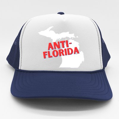 Antiflorida Funny Michigan Political Quote Democratic Gift Trucker Hat