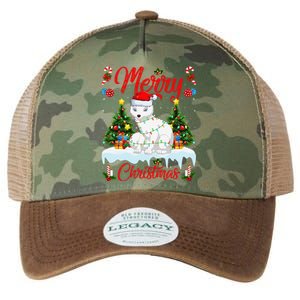 Arctic Fox Merry Christmas Tree Lighting Arctic Fox Xmas Legacy Tie Dye Trucker Hat