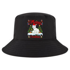 Arctic Fox Merry Christmas Tree Lighting Arctic Fox Xmas Cool Comfort Performance Bucket Hat