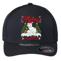 Arctic Fox Merry Christmas Tree Lighting Arctic Fox Xmas Flexfit Unipanel Trucker Cap