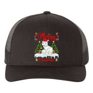 Arctic Fox Merry Christmas Tree Lighting Arctic Fox Xmas Yupoong Adult 5-Panel Trucker Hat