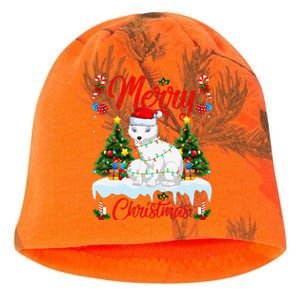 Arctic Fox Merry Christmas Tree Lighting Arctic Fox Xmas Kati - Camo Knit Beanie