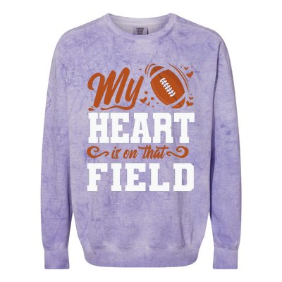 American Football Mom  American Football Lover Colorblast Crewneck Sweatshirt