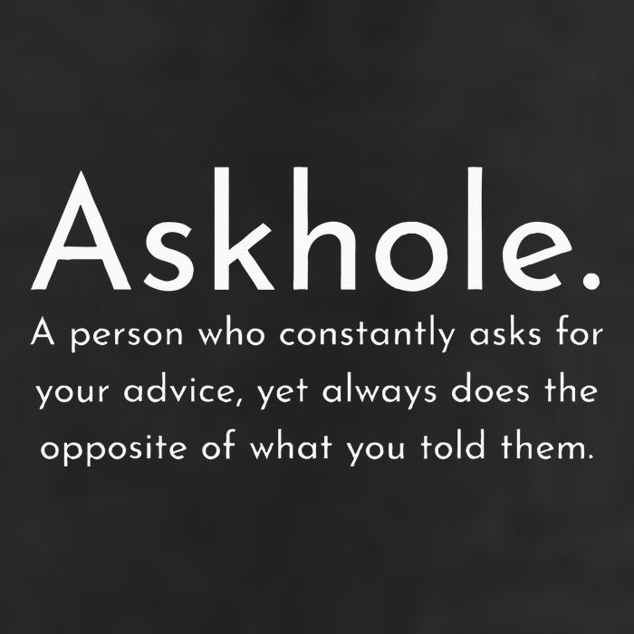 Askhole Funny Meaning Definition Golf Towel